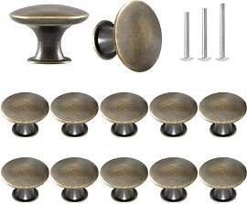 ShipeeKin 12x Vintage Antike Schrankknöpfe Runde