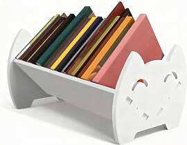 SHIQUAN Kinder Bücherregal - Weiß Bücherregal
