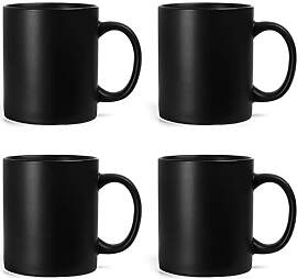 SHOWFULL 340ml Tasse 4er Set, Family Keramiktasse