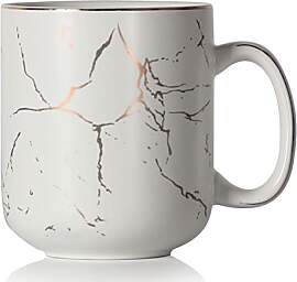 SHOWFULL 600ml große Tasse Luxus mit Goldmuster