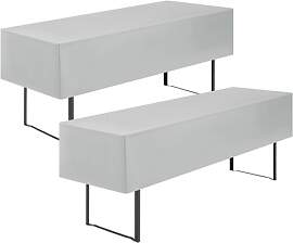 Showgeous 2 Stück Biertischhussen Tischdecke 3/8