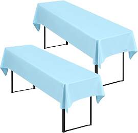 Showgeous 2 Stück Hellblau Biertisch Tischdecke