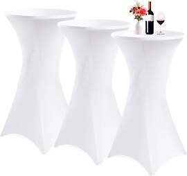 Showgeous 3er-Set Stretch Stehtisch Husse für