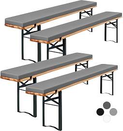 Showgeous 4er-Pack Bierbankauflage Gepolstert für 