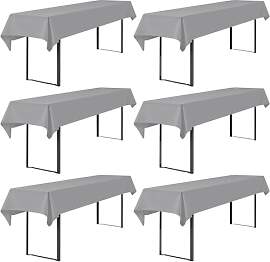 Showgeous 6 Stück Biertisch Tischdecke universal