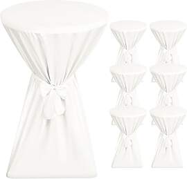Showgeous 6er-Set Premium Stehtischhussen 60 cm