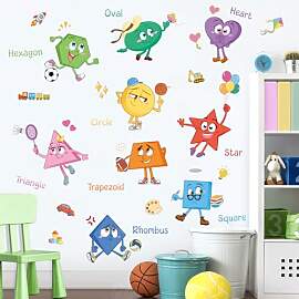 SHUCHING Wandtattoo Formen Bildung Kinder,