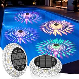 Shuniu Solar Poolbeleuchtung Unterwasser, 2 Stück 