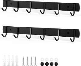 SHUTEX 2 Stück Kleiderhaken Wand mit 6 Haken,