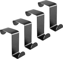 Sibba 4x Türhaken Edelstahl Türhaken zum