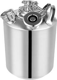 SICHENSH 10L Edelstahl Reinigungsfass, 3-Kopf