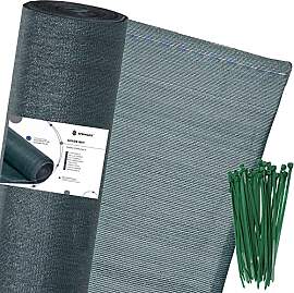 Sichtschutz Zaun 1,5 x 25 m Grün + 200