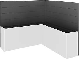 Sichtschutzelement BIOHORT, grau (dunkelgrau,