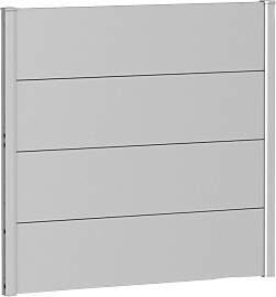 Sichtschutzelement BIOHORT, grau (dunkelgrau,