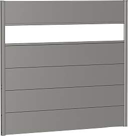Sichtschutzelement BIOHORT, grau (quarzgrau,