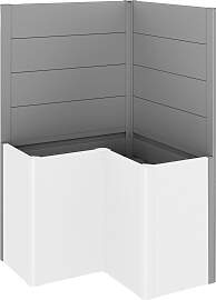 Sichtschutzelement BIOHORT, grau (quarzgrau,