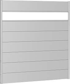 Sichtschutzelement BIOHORT, silber (silberfarben,