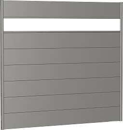 Sichtschutzelement BIOHORT, silber (silberfarben,
