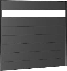 Sichtschutzelement BIOHORT, silber (silberfarben,