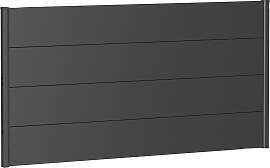 Sichtschutzelement BIOHORT, silber (silberfarben,