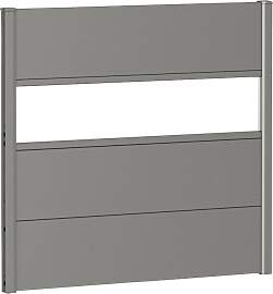 Sichtschutzelement BIOHORT, silber (silberfarben,