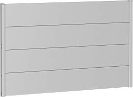 Sichtschutzelement BIOHORT, silber (silberfarben,