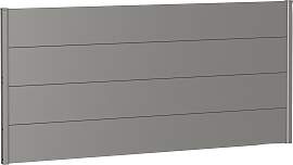 Sichtschutzelement BIOHORT, silber (silberfarben,