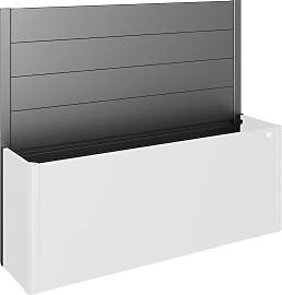 Sichtschutzelement BIOHORT, silber (silberfarben,