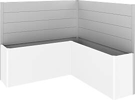 Sichtschutzelement BIOHORT, silber (silberfarben,