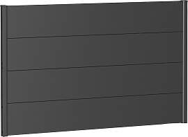Sichtschutzelement BIOHORT, silber (silberfarben,