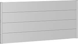 Sichtschutzelement BIOHORT, silber (silberfarben,