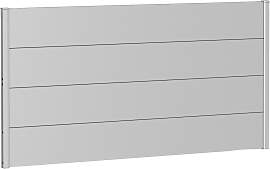 Sichtschutzelement BIOHORT, silber (silberfarben,