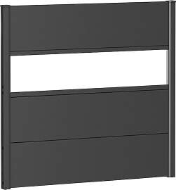 Sichtschutzelement BIOHORT, silber (silberfarben,