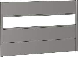 Sichtschutzelement BIOHORT, silber (silberfarben,