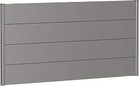 Sichtschutzelement BIOHORT, silber (silberfarben,