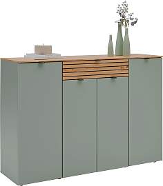 Sideboard Bahia-M Grün/Eiche Artisan