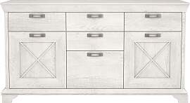Sideboard FORTE "Kashmir", weiß (pinia