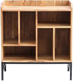 Sideboard für Schallplatten aus Akazienholz und