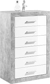 Sideboard HBZ "Stone weiß Hochglanz, Schrank 