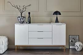 Sideboard JAHNKE "CARVE SB 150", weiß