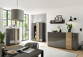 Sideboard MCA FURNITURE, grau (dunkelgrau