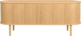 Sideboard mit Schiebetüren aus Eichenfurnier und