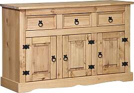 Sideboard MÖBILIA, gelb (honig), B:132cm H:84cm