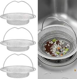 Sieb Für Spülbecken, 3PCS Edelstahl Abflusssieb
