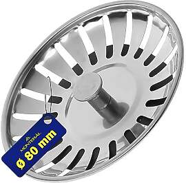 Siebkörbchen Spüle Küche Ø 80 mm Abflusssieb