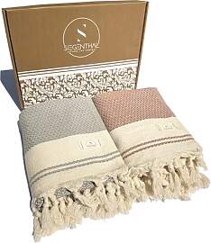 SIEGENTHAL® Hamamtuch 2er Pack – Leichtes