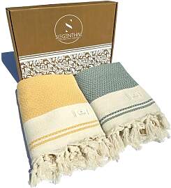 SIEGENTHAL® Hamamtuch 2er Pack – Leichtes