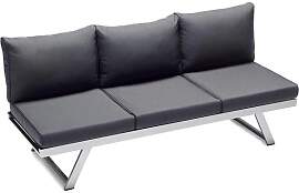 Sieger Auckland Diningsofa Aluminium/Sunproof
