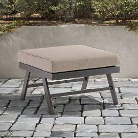 Sieger Auckland Loungehocker Aluminium/Sunproof