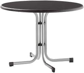Sieger Boulevard Klapptisch Ø100cm Stahl/Mecalit